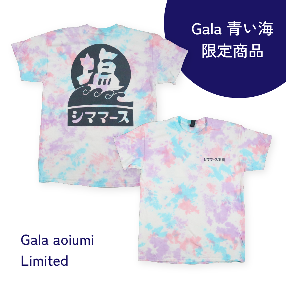 シママースバックプリントTシャツ タイダイ